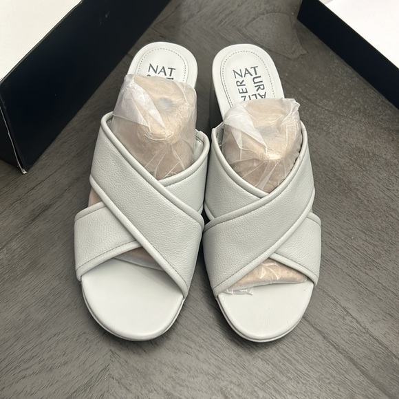 NATURALIZER Genn-rhythm Mule Sandals Women's Shoes In Urban Mist (WIDE) - Picture 4 of 5